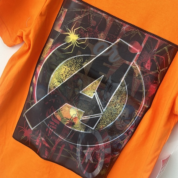 Boys Marvel T-shirt Trick or Treat size L NWT - Picture 3 of 7
